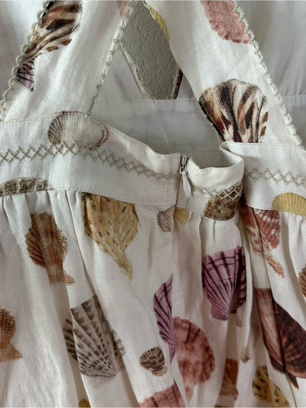 Agua Bendita Naturalia Linen Shell Maxi Dress SZ S - Picture 5 of 7